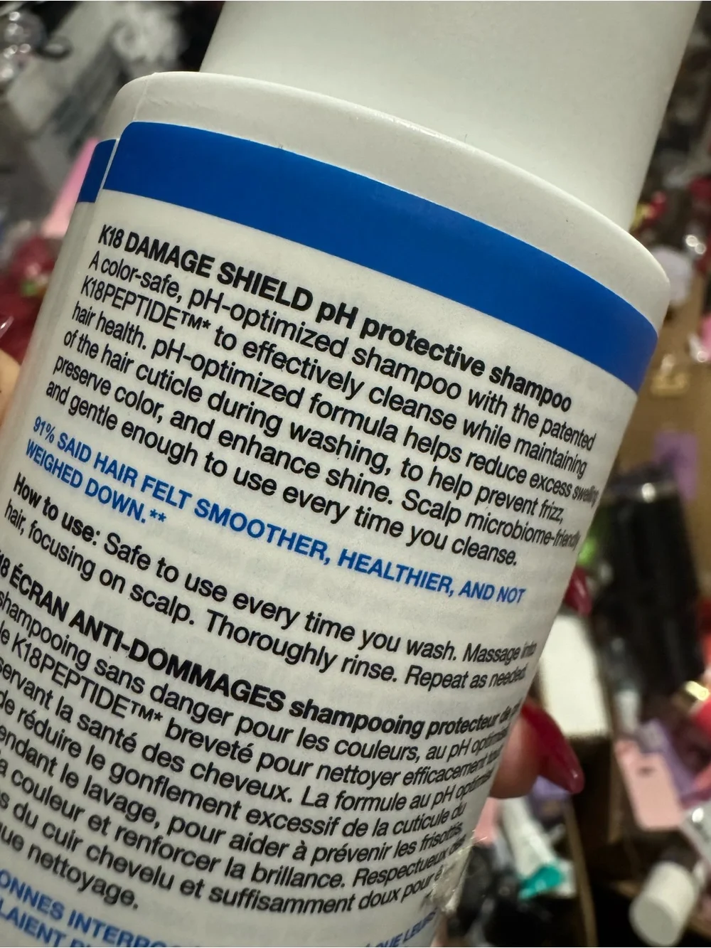 K18 Damage Shield pH Protective Shampoo 39$ retail sealed